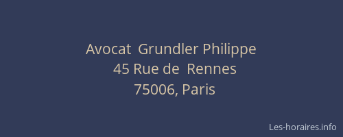 Avocat  Grundler Philippe