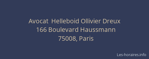 Avocat  Helleboid Ollivier Dreux