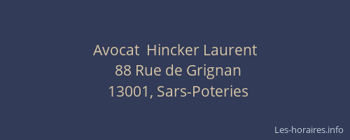 Avocat  Hincker Laurent