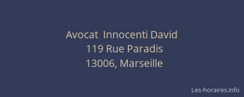 Avocat  Innocenti David