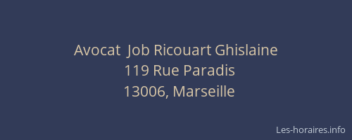 Avocat  Job Ricouart Ghislaine