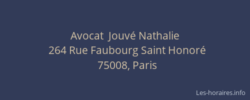 Avocat  Jouvé Nathalie