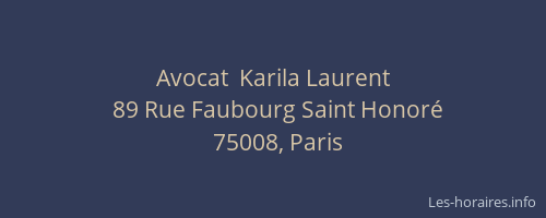 Avocat  Karila Laurent