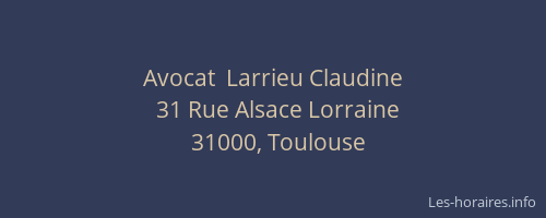 Avocat  Larrieu Claudine