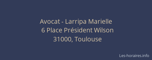 Avocat - Larripa Marielle