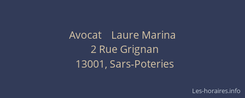 Avocat    Laure Marina