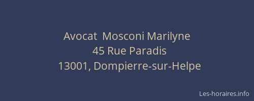 Avocat  Mosconi Marilyne