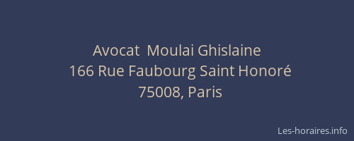 Avocat  Moulai Ghislaine