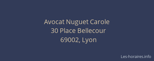 Avocat Nuguet Carole