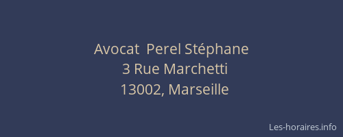 Avocat  Perel Stéphane