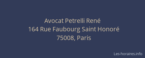 Avocat Petrelli René