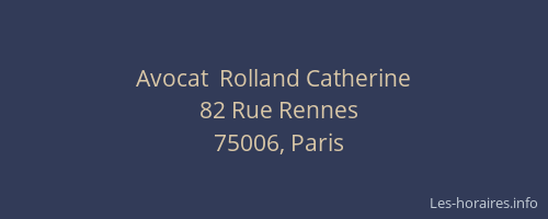Avocat  Rolland Catherine