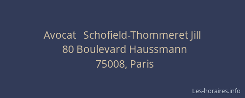 Avocat   Schofield-Thommeret Jill