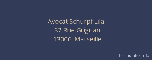Avocat Schurpf Lila