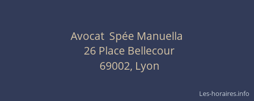 Avocat  Spée Manuella