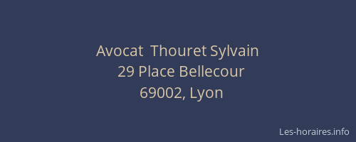 Avocat  Thouret Sylvain
