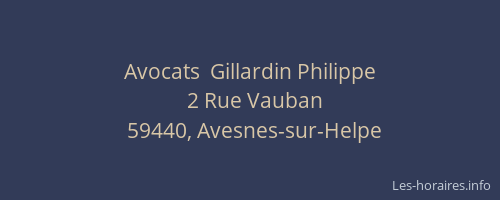 Avocats  Gillardin Philippe
