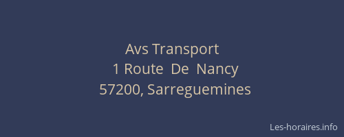 Avs Transport