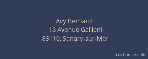 Avy Bernard