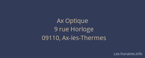 Ax Optique