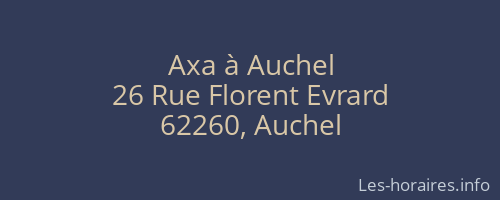 Axa à Auchel
