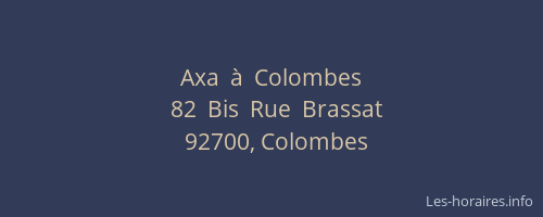 Axa  à  Colombes