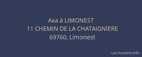 Axa à LIMONEST
