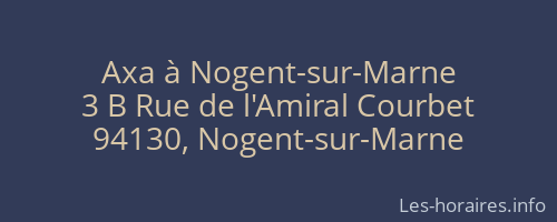 Axa à Nogent-sur-Marne
