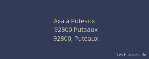 Axa à Puteaux
