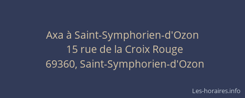 Axa à Saint-Symphorien-d'Ozon