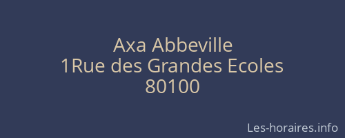 Axa Abbeville