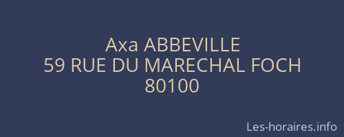Axa ABBEVILLE