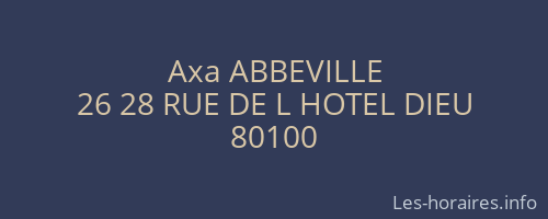 Axa ABBEVILLE