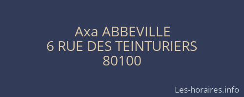 Axa ABBEVILLE