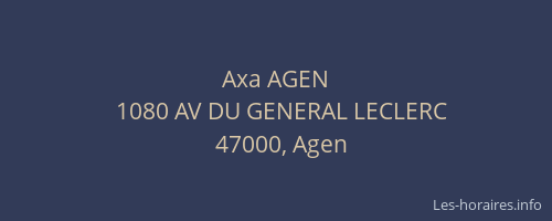 Axa AGEN