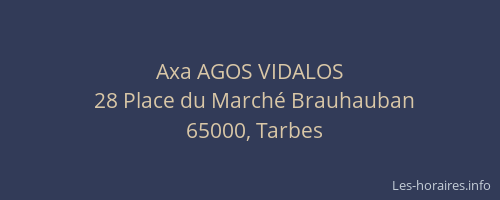 Axa AGOS VIDALOS