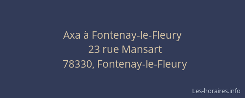 Axa à Fontenay-le-Fleury