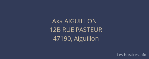Axa AIGUILLON