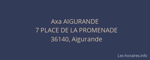 Axa AIGURANDE