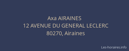 Axa AIRAINES