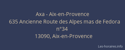 Axa - Aix-en-Provence