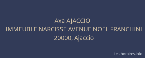 Axa AJACCIO