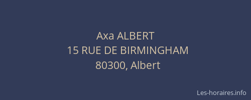 Axa ALBERT