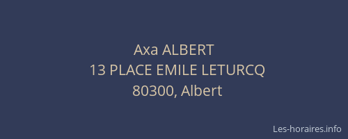 Axa ALBERT
