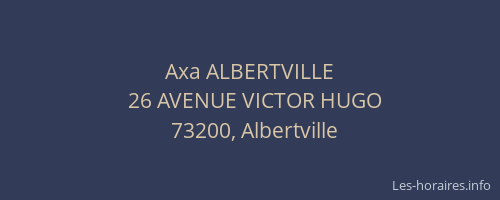 Axa ALBERTVILLE