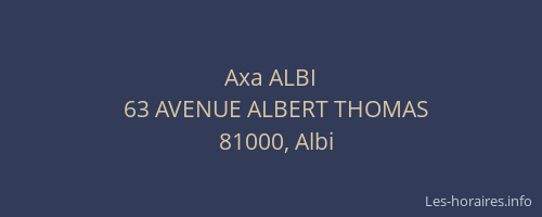 Axa ALBI
