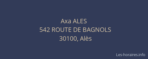 Axa ALES