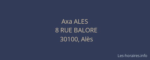 Axa ALES