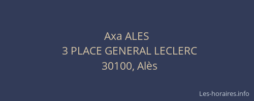 Axa ALES