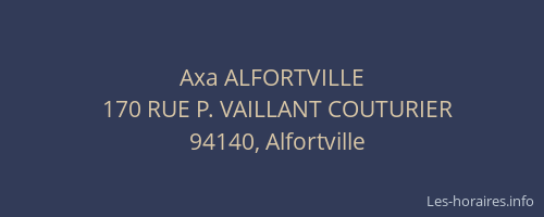 Axa ALFORTVILLE